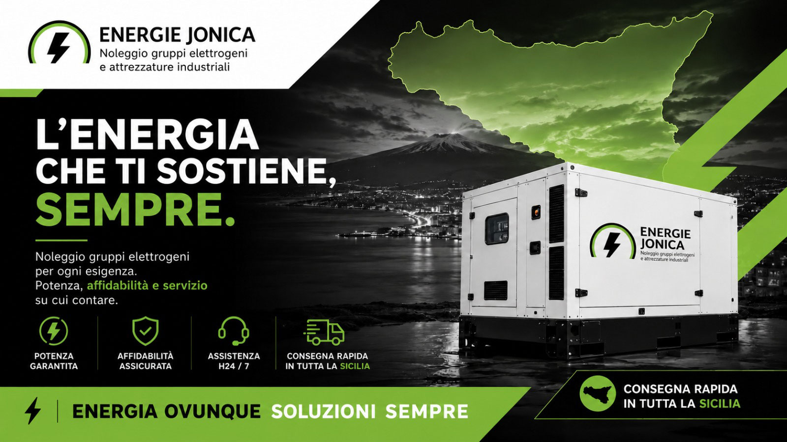 Noleggio gruppi elettrogeni